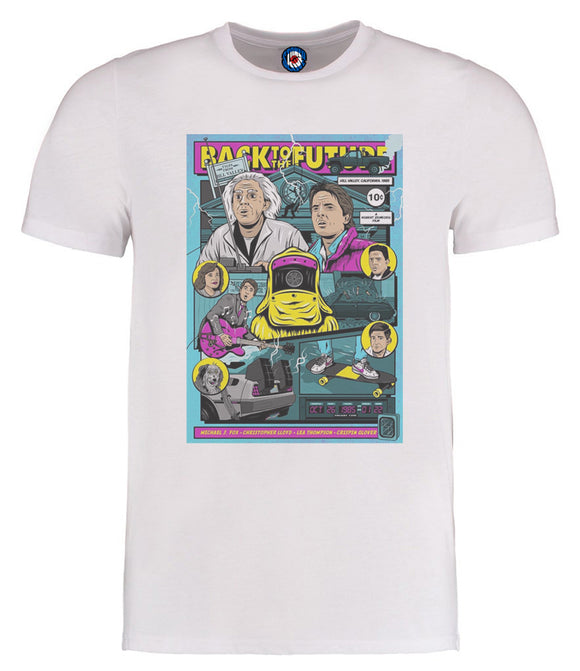 Back To The Future Reworked Art T-Shirt - Kids & Adults