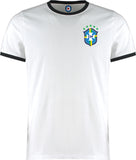 Brazil / Brasil Retro World Cup Ringer T-Shirt - 5 Colours