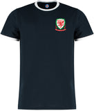 Wales / Welsh Retro World Cup Ringer T-Shirt - 5 Colours