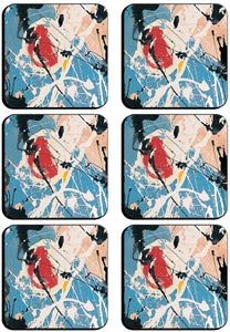 6 x adored Square Cup Coasters