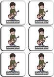 6 x Liam Noel Gallagher As You Were Masterplan Designed By Parka Monkey Cup Coasters