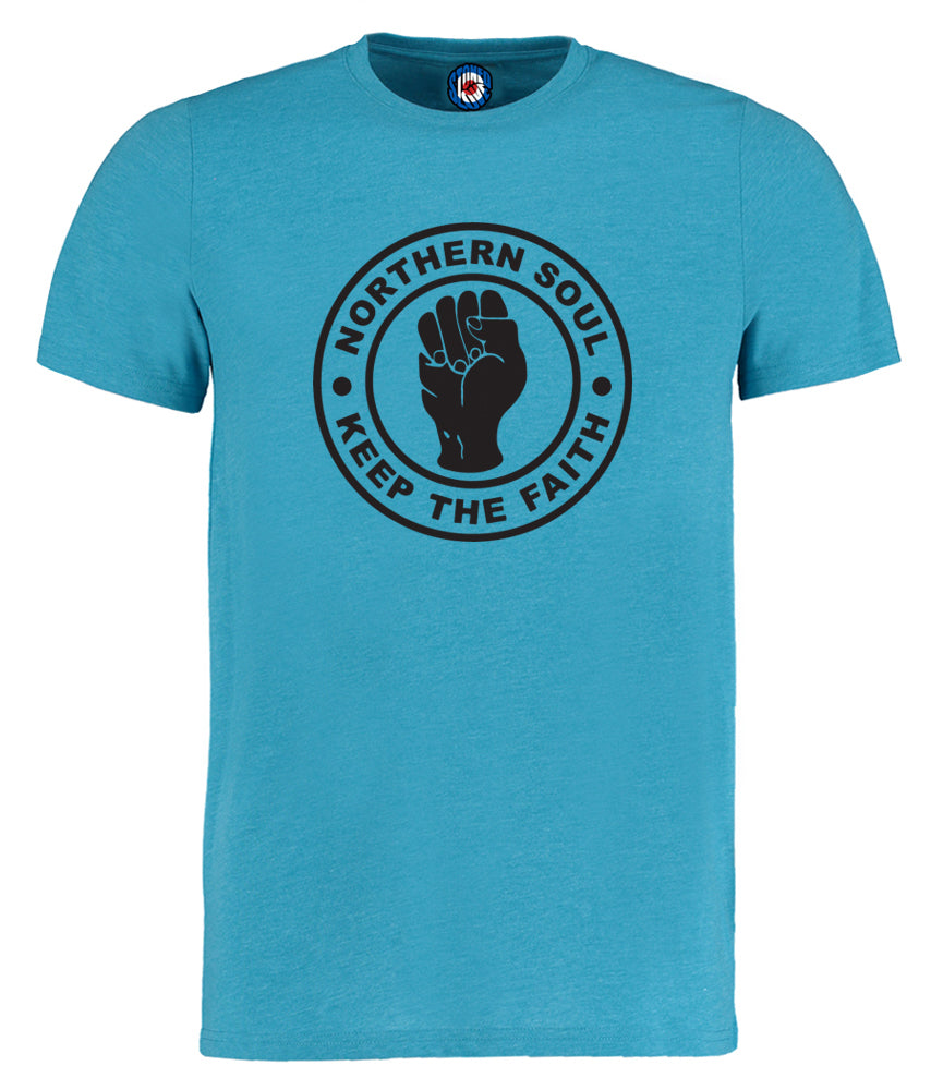 Tribal T-Shirts Felpa Con Cappuccio Northern Soul 'Keep The Faith' – Unisex, Cotone, Tasche