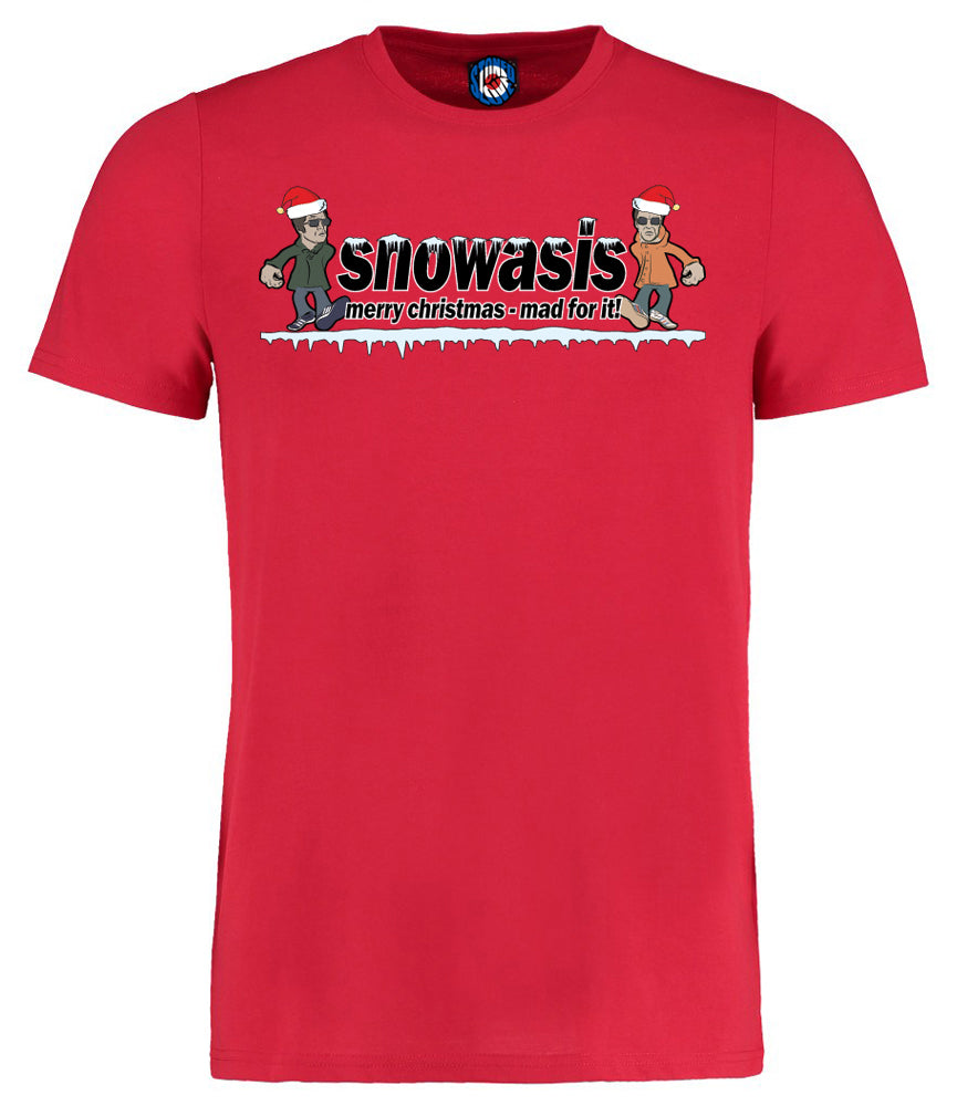 Snowasis Gallagher Brothers Merry Christmas Parka Monkey T-Shirt