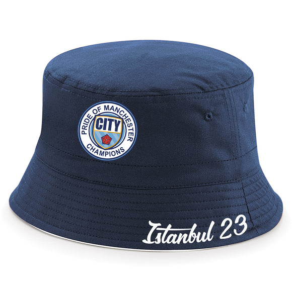 Manchester City Istanbul 2023 Champions League Bucket Hat