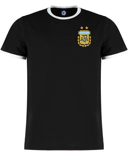 Argentina Retro World Cup Ringer T-Shirt - 5 Colours
