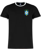 Brazil / Brasil Retro World Cup Ringer T-Shirt - 5 Colours