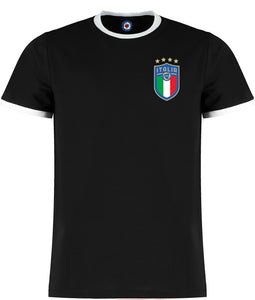 Italy Retro World Cup Ringer T-Shirt - 5 Colours