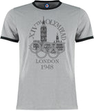 London 1948 Olympics Retro Vintage Ringer T-Shirt
