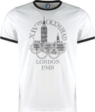London 1948 Olympics Retro Vintage Ringer T-Shirt