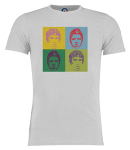 Oasis Noel & Liam Gallagher Andy Warhol Pop Art T-Shirt