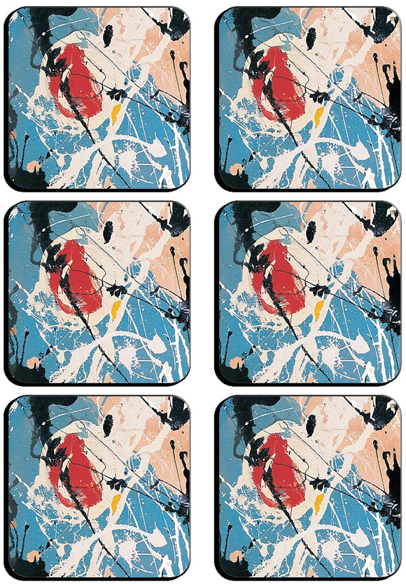 6 x adored Square Cup Coasters