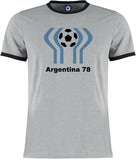 World Cup Argentina 1978 Football Soccer Retro Vintage Ringer T-Shirt