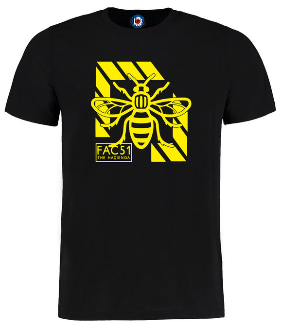 Manchester Bee Fac 51 Fac51 Hacienda Style T-Shirt
