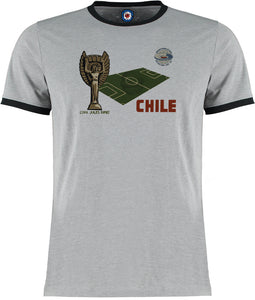 World Cup Chile 1962 Football Soccer Retro Vintage Ringer T-Shirt