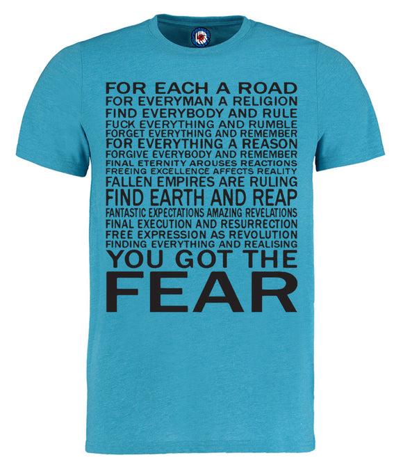 Fear Lyrics Ian Brown T-Shirt