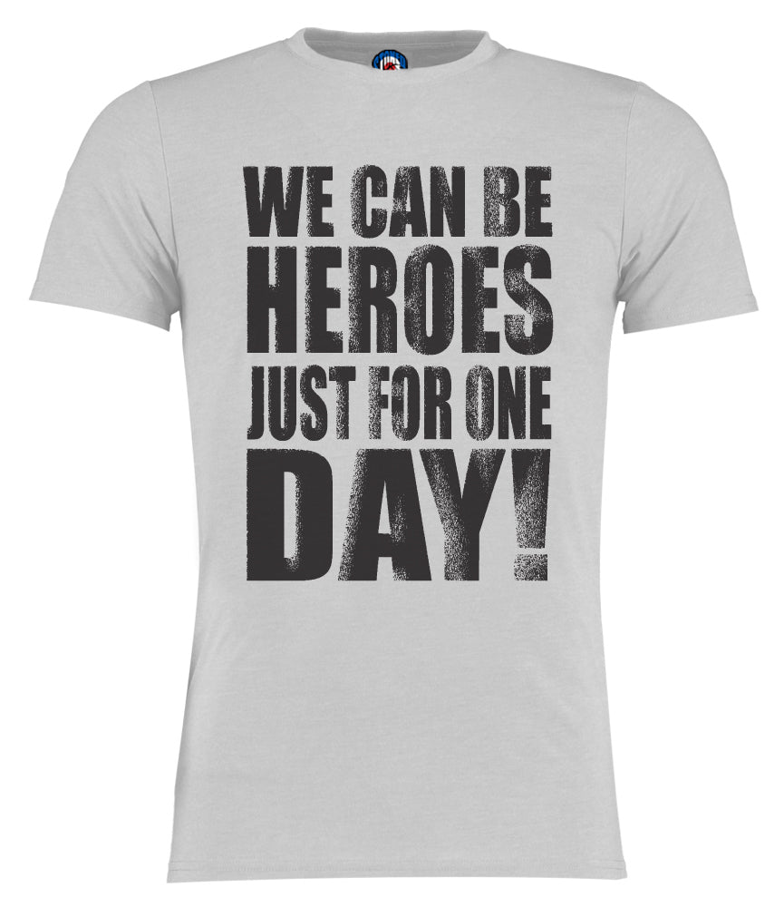 David Bowie We Can Be Hero's Lyrics T-Shirt - Adults & Kids Sizes