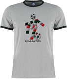 World Cup Italia 1990 Italy 90 Football Soccer Retro Vintage Ringer T-Shirt