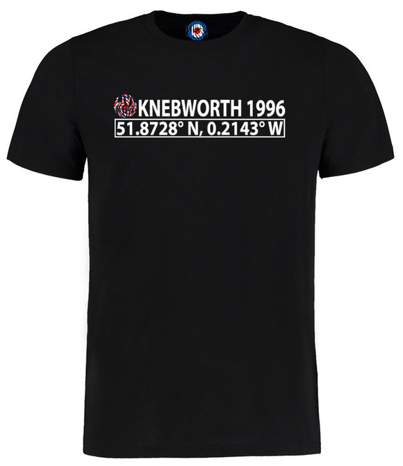 Knebworth 1996 Oasis Coordinates I Was There T-Shirt