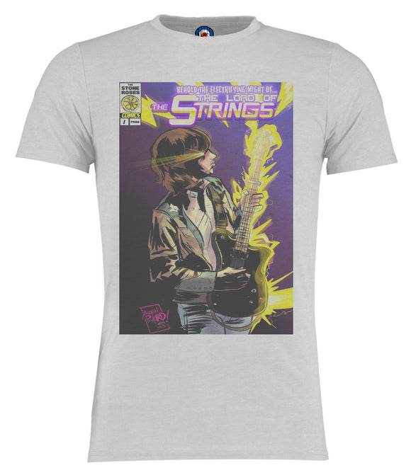 John Squire Lord Of The Strings Comic Style T-Shirt