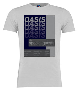 Oasis 1996 Maine Road Poster Gig T-Shirt