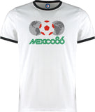 World Cup Mexico 1986 Football Soccer Retro Vintage Ringer T-Shirt