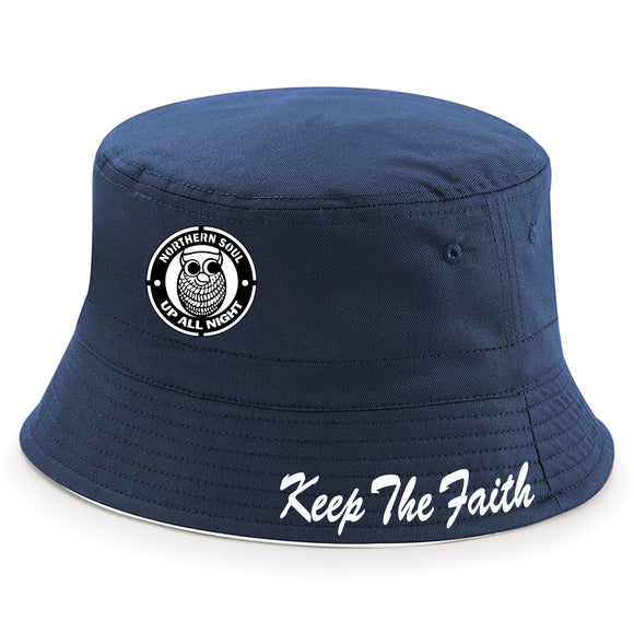 Up All Night Northern Soul Keep The Faith Bucket Hat