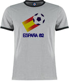World Cup Espania 1982 Spain 82 Football Soccer Retro Vintage Ringer T-Shirt