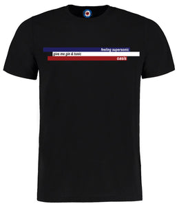 Supersonic Gin & Tonic Oasis 3 Stripe Brit T-Shirt 