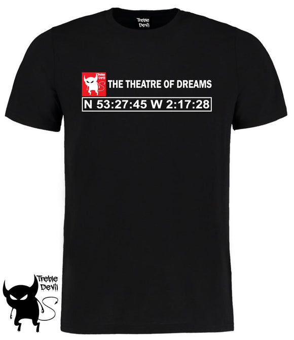 Treble Devil Theatre Of Dreams Manchester United Coordinates T-Shirt - 3 Colours - Adults & Kids Sizes